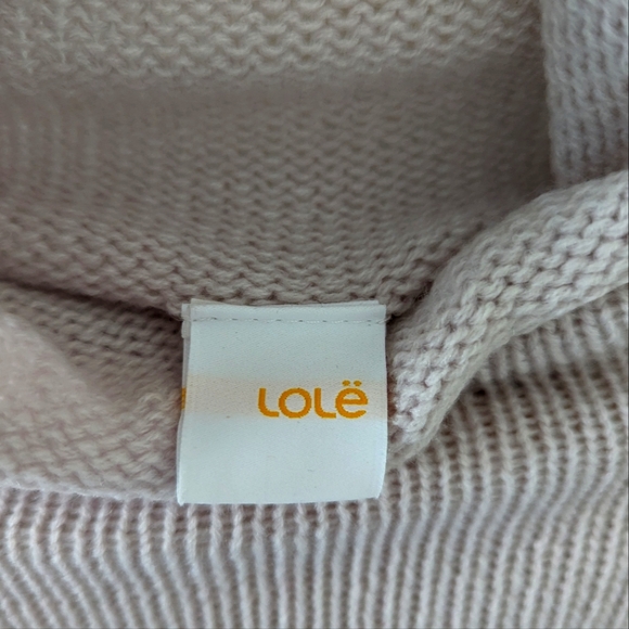 Lole Inverness Light Lilac Knit Mock Neck Poncho, One Size Fits All - Picture 3 of 8